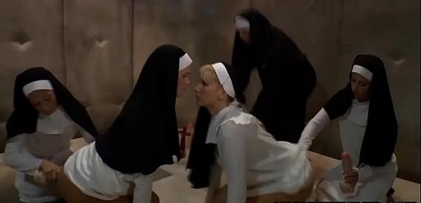  Les nuns toy gaping booty